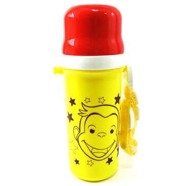 キュリアスジョージ プラボトル おさるのジョージ 11899　Curious George　水筒　すいとう　ボトル　コップ　カップ　500ml　ショルダー　ストラップ　子供　子ども　キッズ　キャラクター　雑貨　グッズ　メール便不可