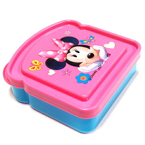 ミニー サンドイッチコンテナ 12567 Disney MINNIE ミニーマウス ミニーちゃん ディズニー コンテナ 弁当 お弁当箱 お惣菜 食器 タッパー ランチボックス ランチグッズ かわいい キャラクター グッズ メール便不可のサムネイル