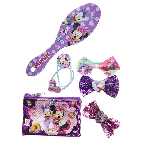 子供会 景品 ミニーマウス ヘアアクセサリーセット 7PCS ミニー Disney MINNIE ヘ...