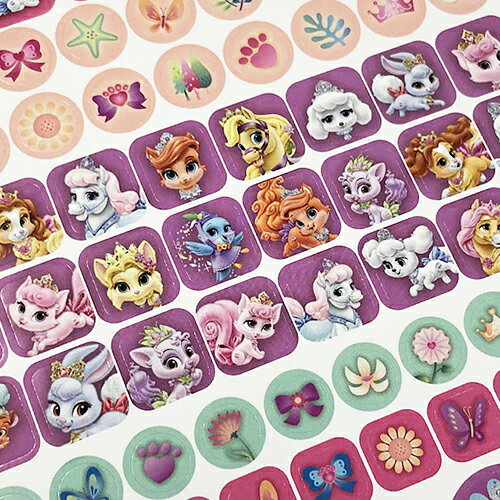 Palacepets 輸入品 インポート キャラクターシール ディズニープリンセス ロイヤルペット ステッカー 295個入り メール便配送 文具 文房具 子供会 景品 Disney シール 100 安い Pets 猫 こねこ グッズ Palace ペット かわいい ポニー キャラクター