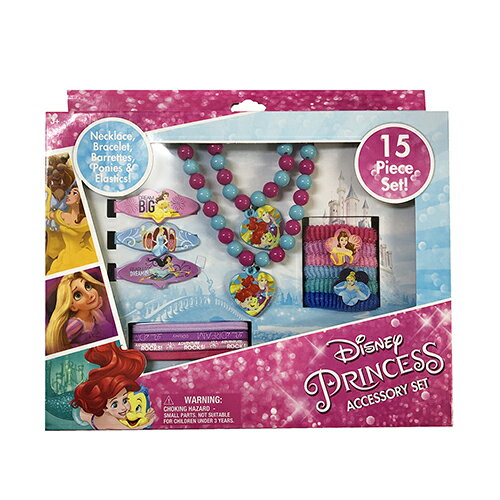ディズニープリンセス アクセサリー セット 14270b Disney Princess キッズアクセサリー キッズアクセ 子供用 女の子 おしゃれ おもちゃ アクセサリ ビーズ ネックレス ヘアゴム ブレスレット ヘアアクセ かわいい キャラクター グッズ 輸入品 インポート メール便不可のサムネイル