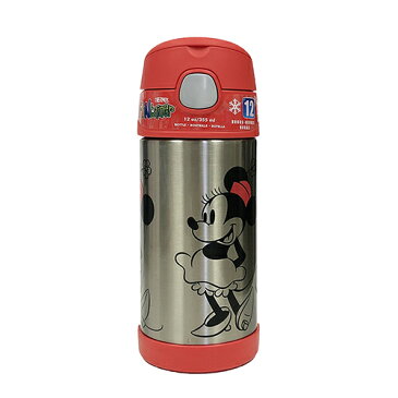 ミニーマウス (RD) サーモス ストローボトル 13941 保冷 ミニー ディズニー 子供用 ステンレス キッズ 女の子 MINNIE Disney THERMOS 赤 レッド RED レトロ ミニーちゃん キャラクター グッズ メール便不可