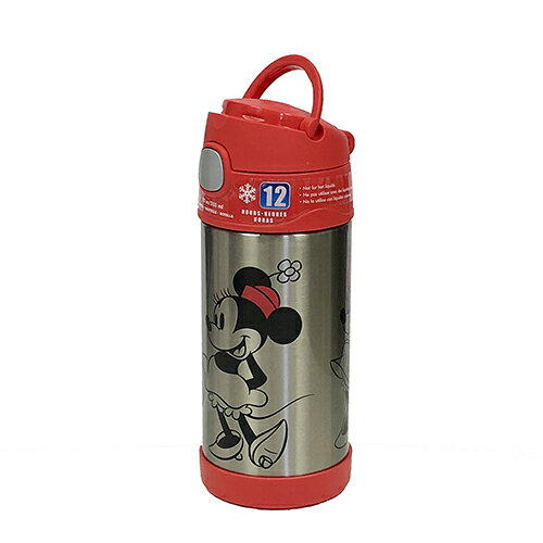 ミニーマウス (RD) サーモス ストローボトル 13941 保冷 ミニー ディズニー 子供用 ステンレス キッズ 女の子 MINNIE Disney THERMOS 赤 レッド RED レトロ ミニーちゃん キャラクター グッズ メール便不可