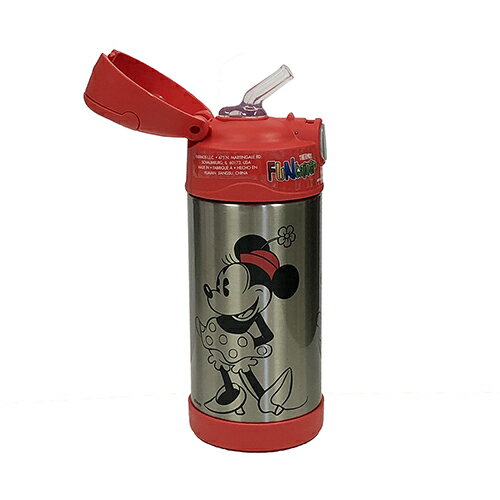 ミニーマウス (RD) サーモス ストローボトル 13941 保冷 ミニー ディズニー 子供用 ステンレス キッズ 女の子 MINNIE Disney THERMOS 赤 レッド RED レトロ ミニーちゃん キャラクター グッズ メール便不可