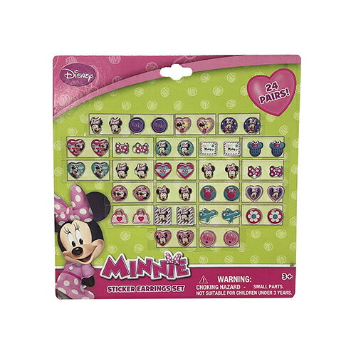 ミニー ピアスシール 14111 MINNIE シールイヤリング ディズニー Disney アクセサリー ハート ピアス 24ダイカット キッズアクセ おもちゃ 子供用 子ども キッズ おしゃれ 女の子 かわいい キ…