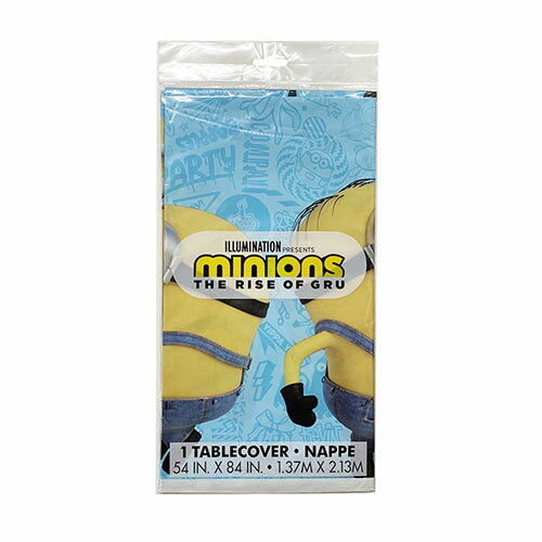 ミニオン テーブルクロス 15135 MINIONS テーブルカバー 使い捨て テーブルコーディネート パーティー 誕生日 アメリカ かっこいい 男の子 インテリア キャラクター グッズ 飾り付け 輸入品 インポート メール便配送