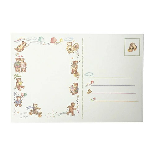 Notebooks, Paper Products - フォトポスト テディ 【4枚入り】 967 くま クマ インポート デッドストック 輸入 レア カード ポストカード 手紙 かわいい 送料無料 メール便配送