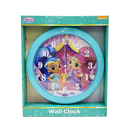 【訳あり】 シマー&シャイン ウォールクロック 直径約25cm 14705bc 掛時計 壁掛け時計 掛け時計 時計 アナログ かわいい 女の子 シマーとシャイン...