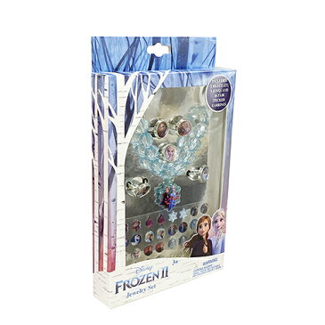 アナと雪の女王2 ジュエリーセット (無料ラッピング付き)14797 FROZEN Disney アナ雪 パーティー シールピアス ブレスレット 指輪 アナ エルサ オラフ ブルー おもちゃ 女の子 おしゃれ かわいい キャラクター グッズ インポート 輸入品
