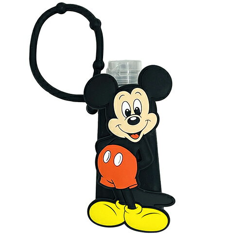 ケース付 ハンドジェル （ミッキー ブラック）シャボンの香り 15824 衛生雑貨 衛生グッズ 衛生 ハンドサニタイザー アルコールジェル 手指用 手指消毒 うるおい成分配合 香り付き ディズニー ミッキーマウス グッズ 携帯用 かわいい 清潔 送料込み SHO-BI DN19564のサムネイル