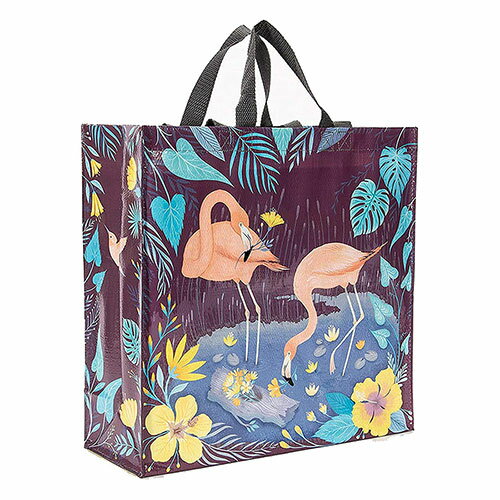 Blue Q ショッパートート ( Flamingo ) pud977 バッグ トートトートバッグ エコバッグ ショルダーバッグ 肩掛け 手提げ ショッピングバッグ アメリカ 海外 インポート ブルーキュー リサイクル エコ サスティナブル SDGs 雑貨 グッズ フラミンゴ BlueQ BL-QA829