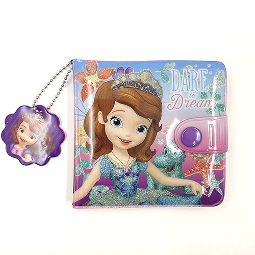キャラクター雑貨 ポップルのちいさなプリンセスソフィア 財布 スクエア キッズ用 （DAREtoDream） 15314 お財布 おさいふ ウォレット コインパース 札入れ ピンク パープル プリンセス 女の子 キラキラ ラメ ソフィア かわいい 幼児 輸入品 インポート SFNG0059｜アングル2