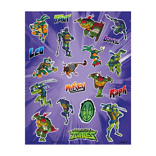 タートルズ ステッカー シール 4シート 80個入り 15593 ステッカーセット シールセット ご褒美シール ..