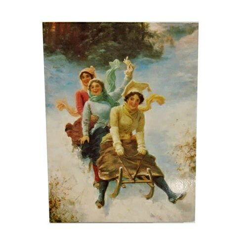 グリーティングカード ソリ etc0009 marian heath greeting cards "THE SLEIGH RIDE" Made in U.S.A ミニカード 二つ折り 輸入 インポート 送料無料 メール便配送