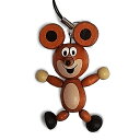 クルテク ボディキーチェーン 木製 (ネズミ) pud702b もぐらのクルテク Krtek チェコ 雑貨 グッズ マスコット キーホルダー チャーム 絵本 もぐらくん ねずみ キャラクター かわいい プレゼント DETOA デトア 小物 MO-DETOA12807