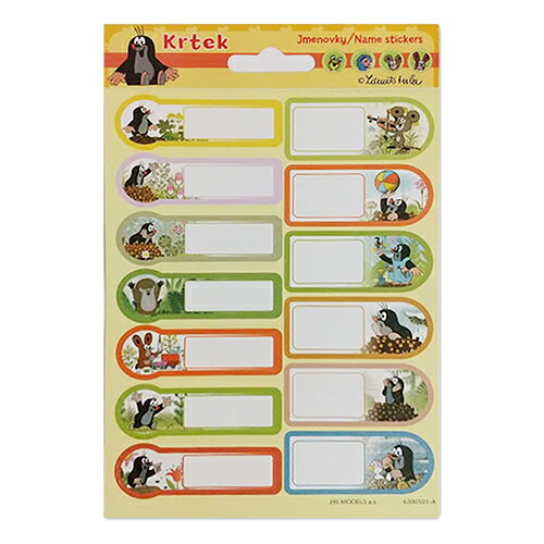 クルテク ネームステッカー A pud839a シール ステッカー グッズ Krtek チェコ もぐらのクルテク 絵本 ..