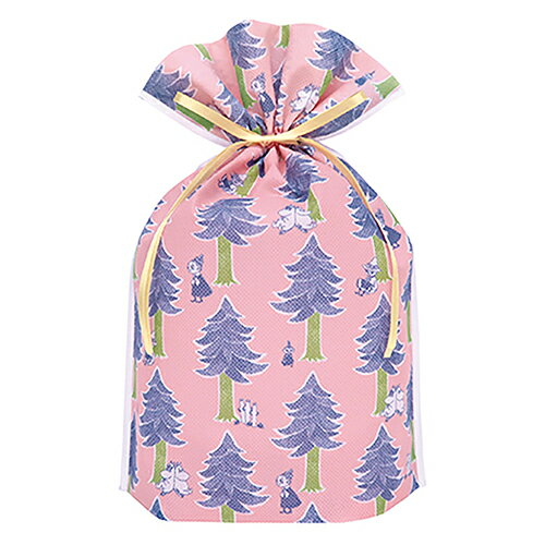 ムーミン ギフトバッグ M ( フォレスト PI/PU ) MG151 16873 ラッピング グッズ ラッピング用品 袋 不織布 リボン付き ラッピングバッグ...