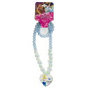 ディズニープリンセス フラワー ビーズ ネックレス ( シンデレラ ) 16934 アクセ アクセサリー ペンダント ハート 花 クリアビーズ ブルー 女の子 ...