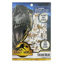 ジュラシックワールド ステッカー ブック OVER300 4シート 17177 Jurassic World 恐竜 グッズ シール ステッカー ぷくぷく パフ ...