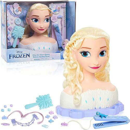 アナと雪の女王 スタイリングヘッド 17215 アナ雪 エルサ おもちゃ 人形 ドール ヘアアレンジ スタイリング スタイリスト ヘア 女の子 女子 幼稚園 保育園 人形 ヘアブラシ ゴム 輸入品 インポート USA