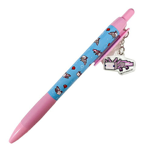 マインクラフト ボールペン ( ウーパールーパー ) 17286 マイクラ グッズ 文房具 文具 ステーショナリー グリップ付き ペン Minecraft ゲーム キャラクター 日本製 ケイカンパニー MCT-BPG-UPのサムネイル