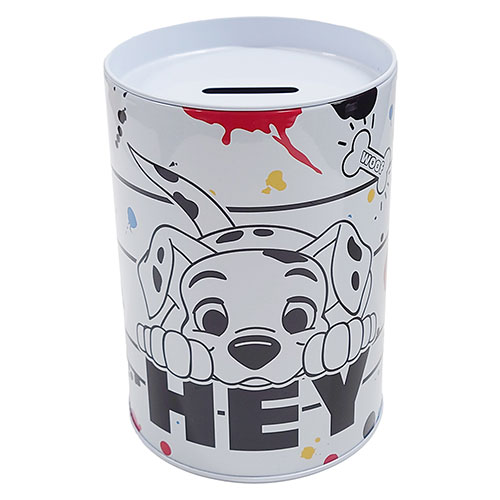101匹わんちゃん 貯金箱 ( ホワイト/HEY ) 17339a One Hundred and One Dalmatians ちょきんばこ バンク 缶 Disney Saving Bank ディズニー キャラクター ダルメシアン 犬 雑貨 グッズ インポート [2]