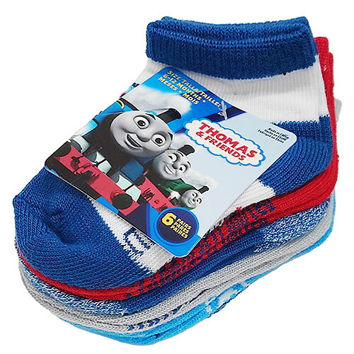 きかんしゃトーマス ベビーソックス 6足 セット ( 6-12M ) 13774a トーマス 靴下 くつした Thomas グッズ 赤ちゃん あかちゃん 子供 子ども 男の子 キャラクター 輸入品 インポート アメリカ BABY BOY'S SOCKS 2