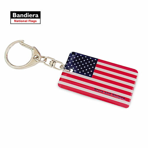 Bandiera ( バンディエラ ) レトロキーリング ( USA ) 17228 キーホルダー アメリカ国旗 米国 星条旗 STARS & STRIPES U.S.A United States Of America 国旗 グッズ 雑貨 BSKR-001