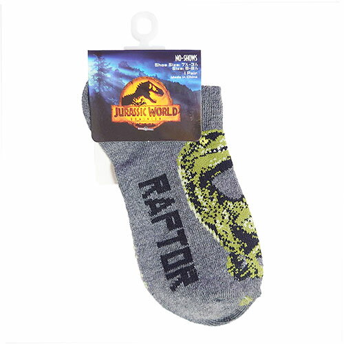 ジュラシック・ワールド（Jurassic World）のキッズ用靴下です。 アメリカから輸入のアンクルソックス。 ●サイズ：6-8 1/2 ●Shoe Size : 7 1/2 - 3 1/2 ●素材：ポリエステル98%、スパンデックス2% ●Made in China ※サイズはアメリカ表記です。実寸サイズを写真でご確認ください。 （サイズはメーカーの公表値や一般的な換算値などとは異なる場合もございます。また、メーカーの違いだけでなく、同じメーカーでもモデルによってサイズが異なる場合がございます。あくまでもご注文の際の目安としてください。） キッズソックス 一覧 をチェック！ ＜関連キーワード＞ ジュラシックワールド Jurassic World 6-8.5 15cm 16cm 17cm 18cm 子供 子ども こども キッズ 女の子 男の子 男子 女子 girl boy girls boys Kids Ankle socks character アメリカ USA U.S.A. US 海外 輸入 輸入品 輸入雑貨 かわいい 可愛い おしゃれ かっこいい クール ギフト プレゼント 誕生日 贈り物 バースデー Birthday 贈り物 誕生日プレゼント クリスマス Christmas gift x'mas クリスマスギフト クリスマスプレゼント イベント クリスマス会 プレゼント交換 お返し ユニセックス 男女兼用 友達 親友 ハロウィン バレンタイン ホワイトデー