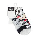ミッキー 靴下 ( 灰色 / 5 - 6 1/2インチ ) 17344o MICKEY MOUSE グレー 子供 くつした アンクルソックス くるぶし ソックス...