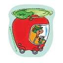 リチャード・スキャリー ステッカー ( りんごカー ) 17549 Richard Scarry キャラクターステッカー 耐水 かわいい イラスト 絵本 キャラクター スキャリーおじさん 文具 文房具 雑貨 グッズ RS1079