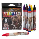 ジュラシックワールド クレヨン 8色入り 17601 くれよん 文具 文房具 塗り絵 ぬりえ お絵かき おえかき Jurassic World 恐竜 キャラクタ...