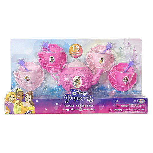 ディズニープリンセス おままごと ティーセット 13ピース （ポット色：濃いピンク） 17817a おもちゃ プリンセス Disney パーティー ティーカップ ソーサー ティーポット ピンク パープル 女の子 ままごと おうちごっこ かわいい キャラクター グッズ インポート 輸入品のサムネイル