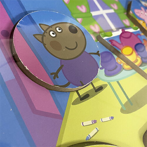 ペッパピッグ 木製 パズル ( Play Time ) 17692a 7ピース ペッパ おもちゃ グッズ かわいい 幼児 こども パズル 知育玩具 木 ウッドパズル 海外 英国 海外アニメ イギリス 女の子 男の子 キャラクター 雑貨 インテリア ギフト プレゼント 輸入品 インポート 送料無料 2