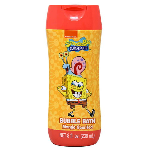 スポンジボブ バブルバス マンゴーの香り 17697 SpongeBob キャラクター グッズ 入浴剤 泡風呂 バブル あわ 泡 泡ぶろ お風呂 バスグッズ お風呂グッズ 香り付き mango キッズ こども 輸入品 インポート 雑貨