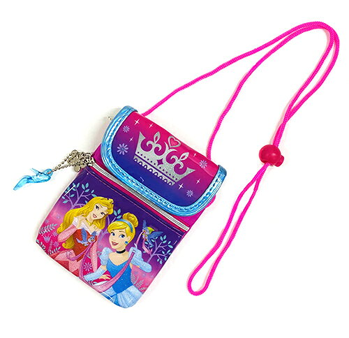 ディズニープリンセス ショルダー ミニ ポーチ ( 王冠 2プリ ) 18141 バッグ かわ...