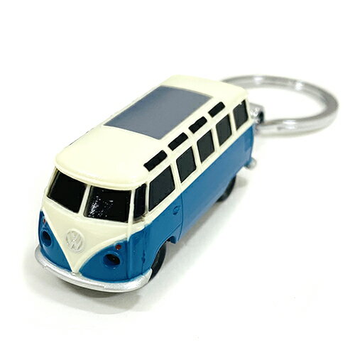 フォルクスワーゲン バス ライト付き キーチェーン （ BL ） pud993b キーホルダー キーリング 光る LED ライト付 車 ワーゲンバス ワーゲン レトロ かわいい WUP6398994