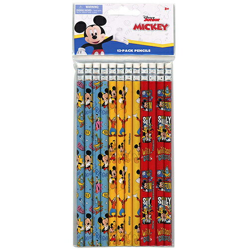 ミッキー 鉛筆 12本入り 18240 鉛筆 えんぴつ エンピツ 文具 文房具 ステーショナリー かわいい 黒 Disney MICKEY 輸入品 インポート ...