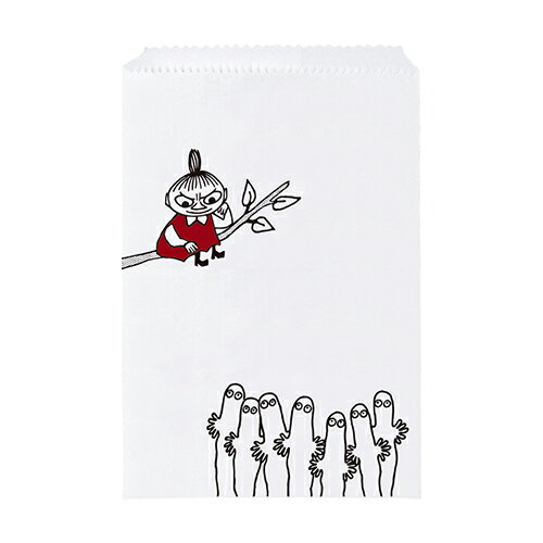 ムーミン フラットバッグ S ( ニョロニョロ WH ) 10枚入り MP443 18286 ラッピング グッズ ラッピング用品 袋 紙袋 ラッピングバッグ 包...