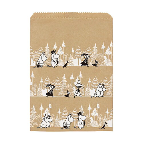 ムーミン フラットバッグ M ( フォレスト K ) 10枚入り MP445 18288 ラッピング グッズ ラッピング用品 袋 紙袋 ラッピングバッグ 包装 ...