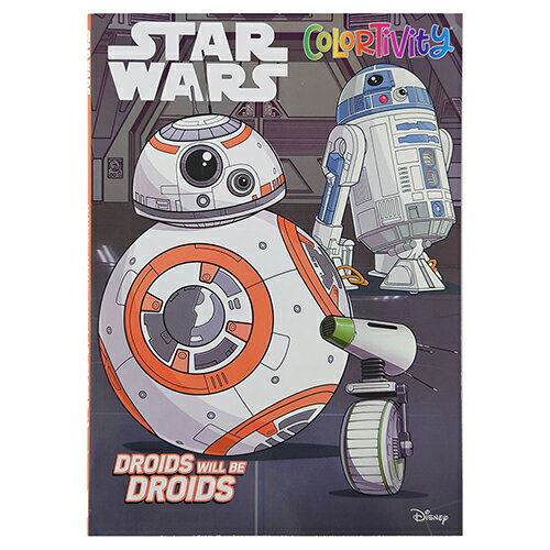 スターウォーズ ぬりえ ( DROIDS WILL BE DROIDS ) 18362b STAR WARS ぬり絵 カラーリングブック おもちゃ キッズ 子供 ディズニー Disney Colortivity 英語 English キャラクター グッズ 輸入品 インポート