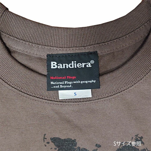 Bandiera (バンディエラ） Tシャツ ドイツ-1 グレー 18687 国旗 地図 ユニセックス 半袖 アパレル グッズ