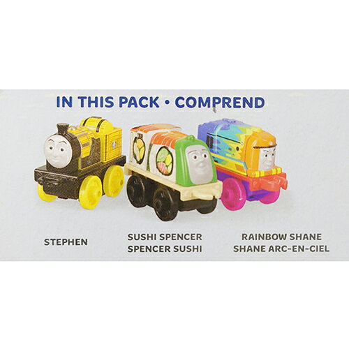 キャラクター雑貨 ポップルのきかんしゃトーマス MINIS 3個セット ( すし スペンサー ) 18714b トーマス おもちゃ THOMAS MINIS ミニチュア ミニ フィギュア コレクション スティーブン スペンサー シェーン カラフル おもしろ キャラクター グッズ 輸入品 インポート GBR00｜アングル2