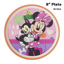 ミニー メラミン バンブー プレート 8" 18736 ディズニー Disney 食器 皿 お皿 おさら ご飯 食事 Minnie Bamboo Plate フィガロ 猫 キャラクターグッズ 雑貨 割れにくい 食洗器可 BPA FREE 輸入 インポート MMQA0350
