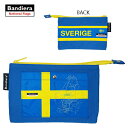 Bandiera フラットポーチ M Ver.3 ( スウェーデン ) 18837 ポーチ 入れ物 収納 小物入れ A5 旗 スウェーデン国旗 Sweden S...