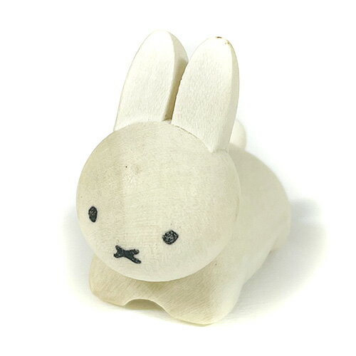 ディックブルーナうさぎ木製箸置き白...
