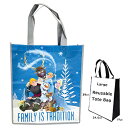 アナと雪の女王 2 ショッパー バッグ L ( FAMILY IS TRADITION ) 19068a トート トートバッグ ショッパー エコバッグ エコ 不織布 手提げ ディズニー アナ雪 青 ブルー エルサ スヴェン クリストフ オラフ かわいい 女の子 キャラクター グッズ 雑貨 インポート 輸入品(4)