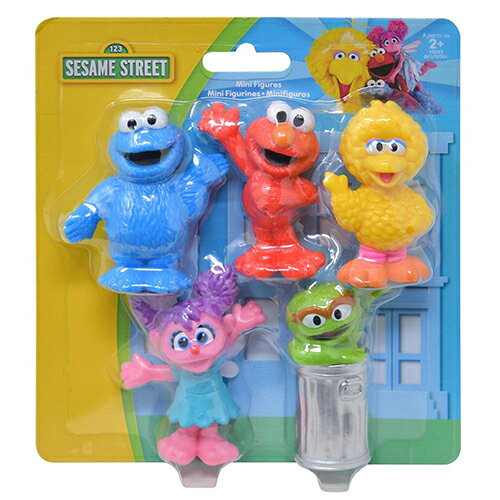 セサミストリート ミニ フィギュア 5体 セット 19317 セサミ 人形 ミニフィギュア プラスチック 海外 男の子 女の子 おもちゃ キャラクター 雑貨 グ...