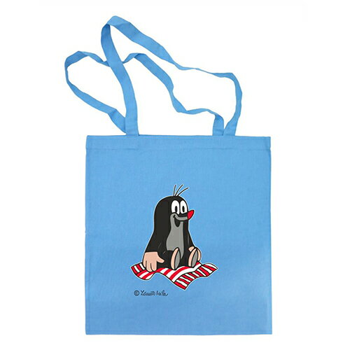 munabo ＋ Krtek クルテク カラー トート バッグ ( ブルー / カーペット ) pud1026 トートバッグ A4 エコバッグ エコ かばん もぐらのクルテク モグラ おしゃれ かわいい コットン レトロ チェコ 北欧 キャラクター グッズ チェコ雑貨 MU65008B