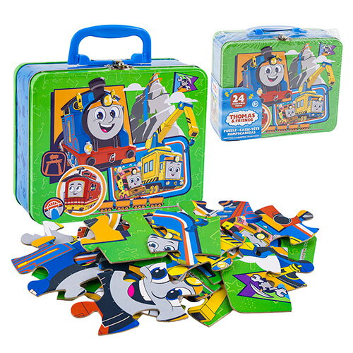 Puzzle - きかんしゃトーマス 缶ボックス入り パズル 24ピース 19872 おもちゃ ジグソーパズル 缶入り 缶 トランク 知育玩具 男の子 トーマス キャラクター グッズ Thomas Tin Box PUZZLE 輸入品 インポート ♯10865